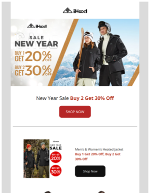 [iHood] New Year Sale - Buy 1 Get 20% Off, Buy 2 Get 30% Off