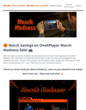March Savings On OneXPlayer! 💸
