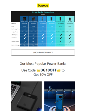 10% Off: Compare & Choose The Right Power Bank