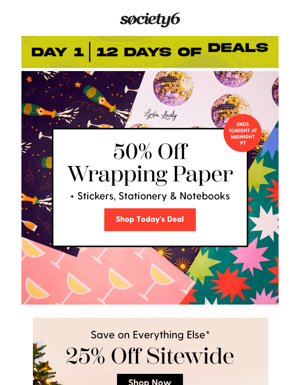 Save 50% On Wrapping Paper, Stationery, & More! 🎁
