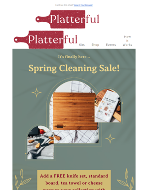Platterful's Spring Cleaning Means Free Gifts For You 🌱