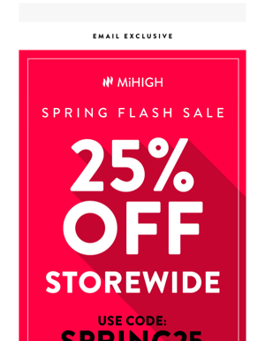 Spring Flash Sale 🌸 25% OFF 🌸