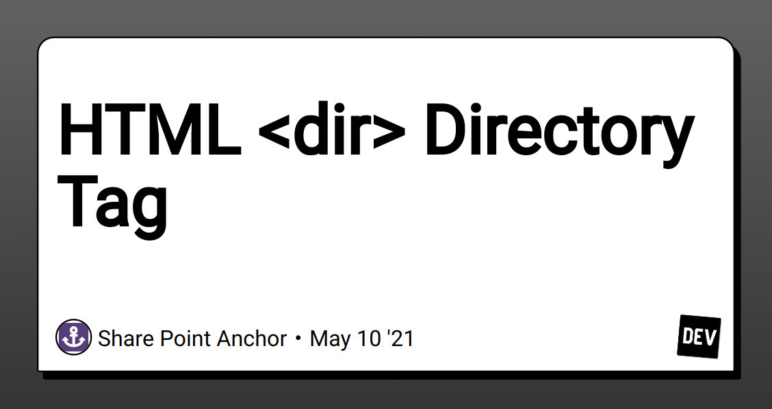 Directions html