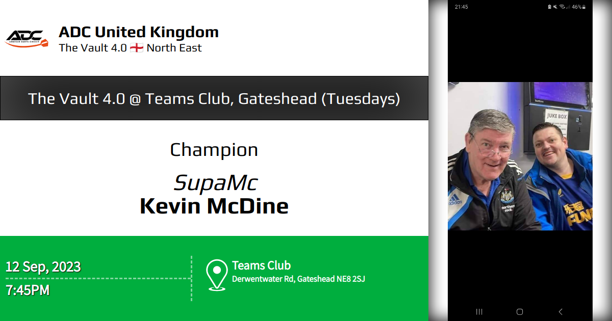 The Vault 4.0 Teams Club, Gateshead (Tuesdays)