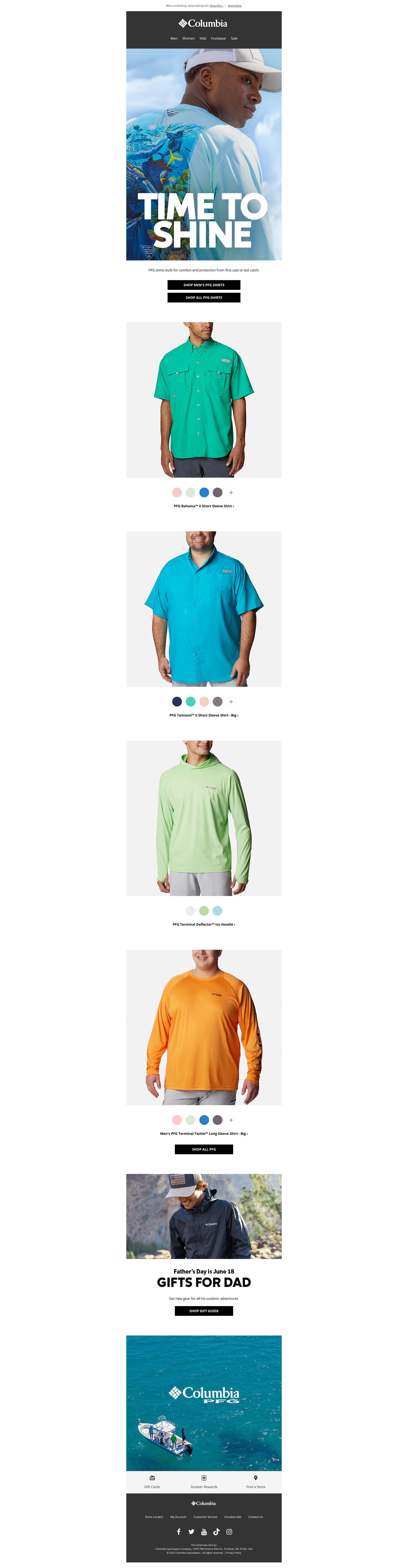 PFG shirts perfect for summer adventures. - Columbia Sportswear Newsletter