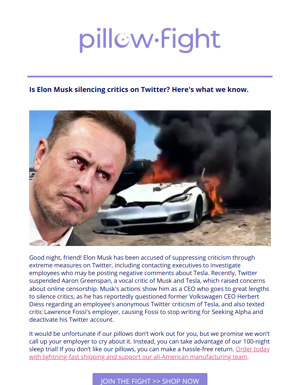 Elon Musk Tried To Get His Critics Fired