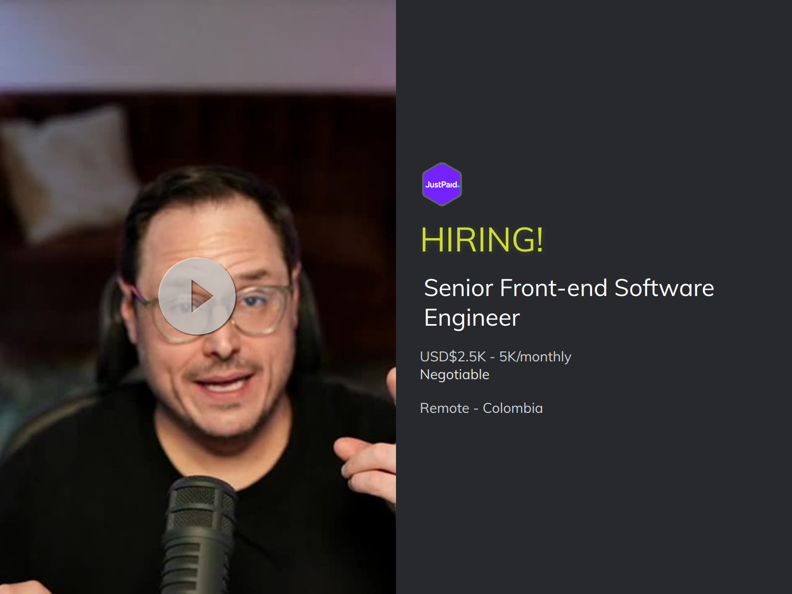 Senior Front-end Software Engineer at JustPaid | Torre