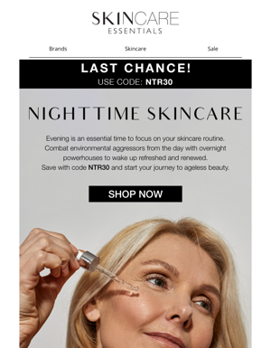 Last Chance To Shop The Nighttime Routine Sale