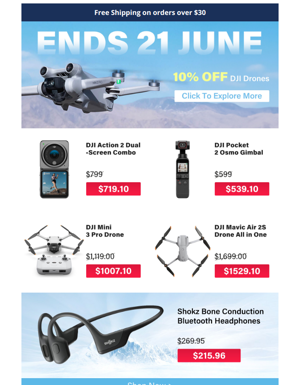 , Limited-time EOFY Discount On DJI Drones!📷