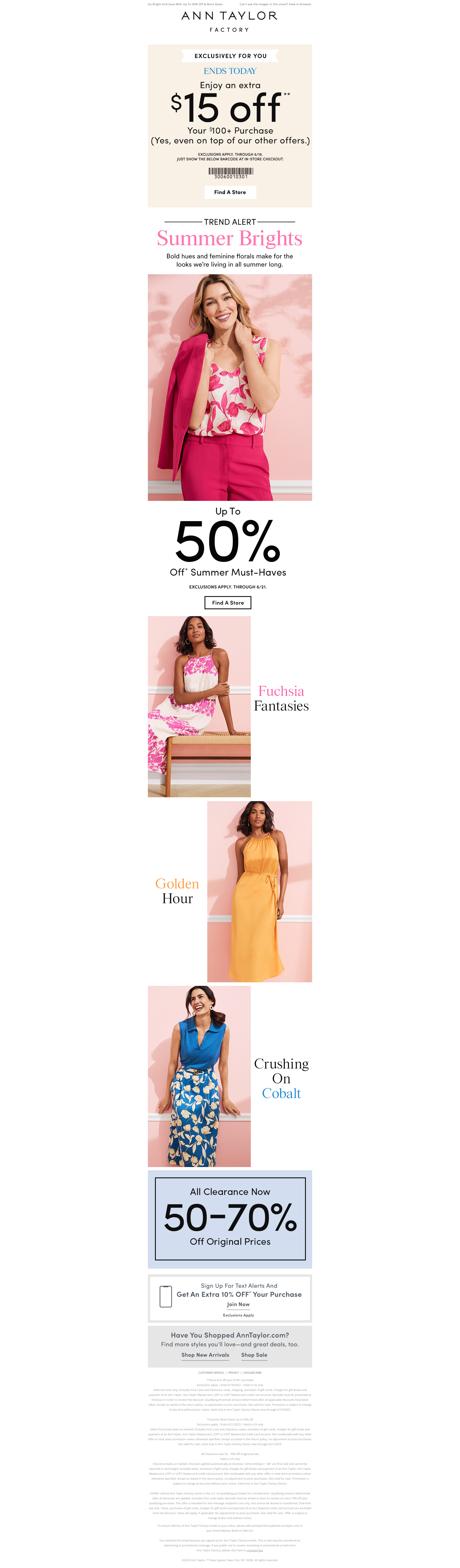 Brighten Up Your Look With These Bold Hues - Ann Taylor Factory Newsletter