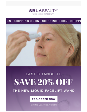 The Revolutionary Liquid Facelift Wand Is Shipping Soon!