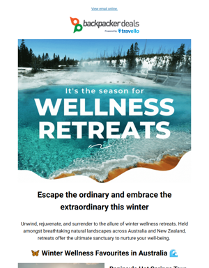 Winter Wellness Retreats 🧘