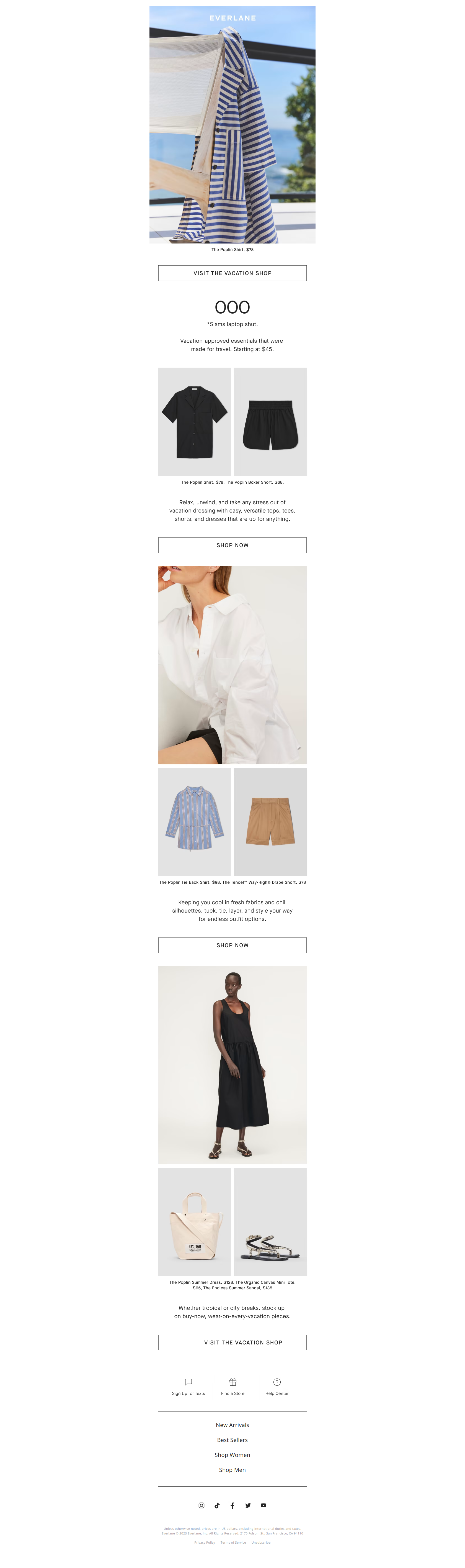 Out of Office: What To Pack For Your Vacation - Everlane Newsletter