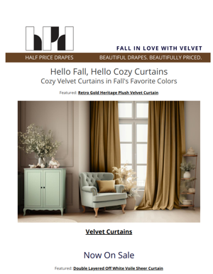 Hello Fall, Hello Cozy Curtains