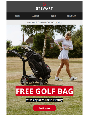 FREE Golf Bag Worth £229