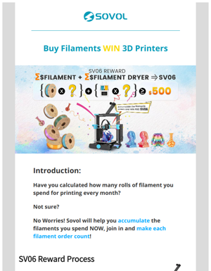 Buy Filaments WIN 3D Printers - Sovol3D