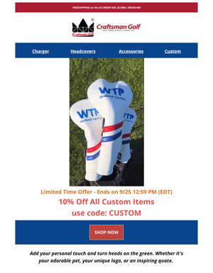 📢10% Off Custom Sale | Tee Up The Latest In Golf Gear!