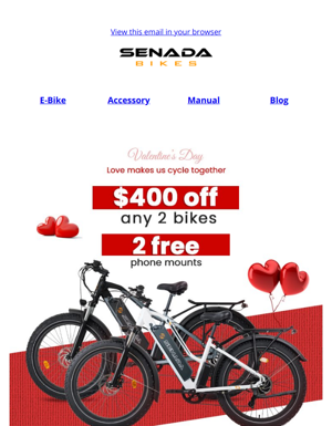 3 DAYS LEFT - $400 Off For Love Gifts 🚴‍♀️