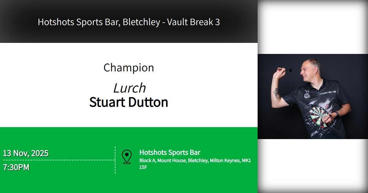 Hotshots Sports Bar Bletchley Vault Break 3