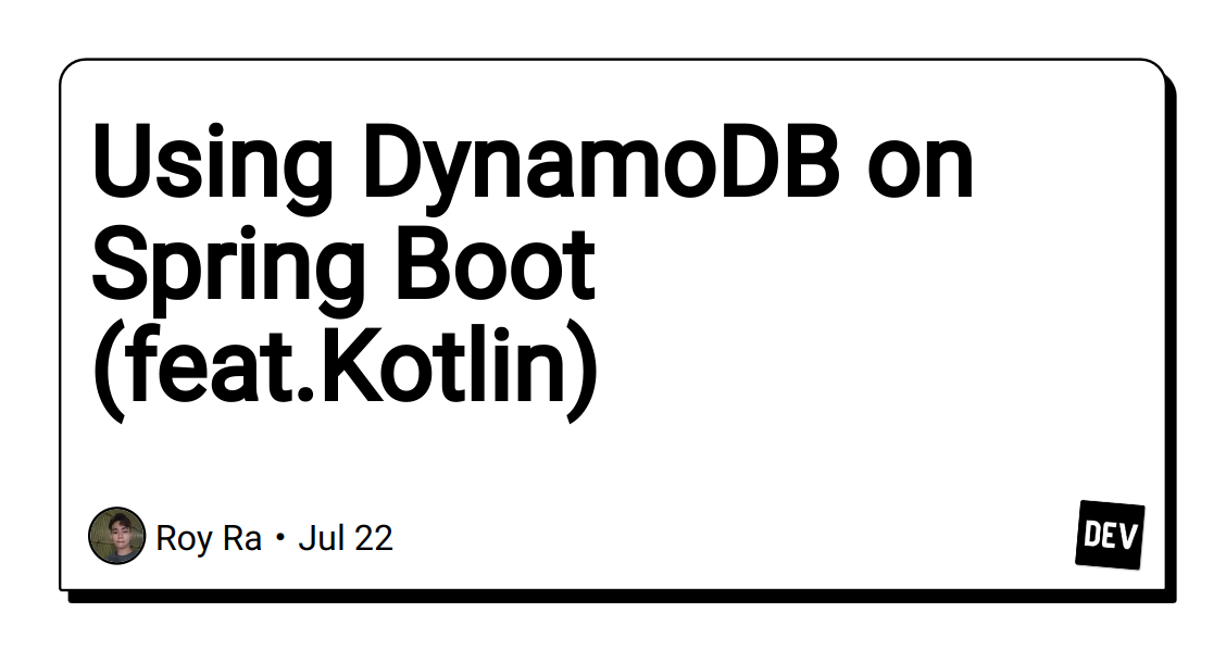 Spring boot sale dynamodb example