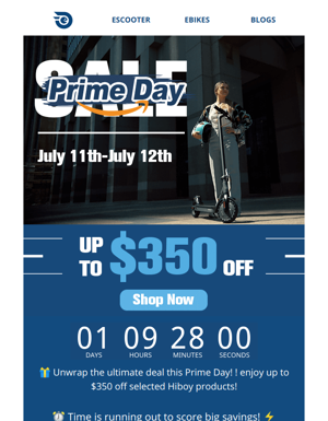 ⏰ $350 Off! Prime Day Drops Now!