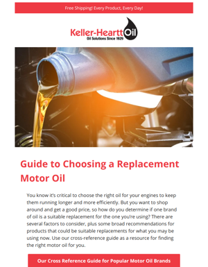 Get Our Cross Reference Guide For Popular Motor Oil Brands 🛢️