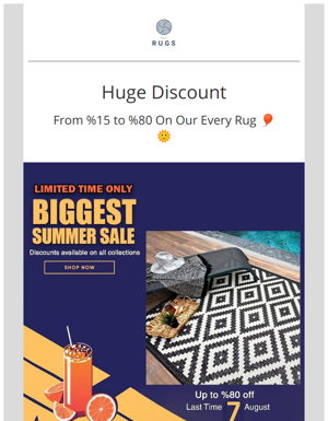 Huge Discounts On Every Rug Category🔖