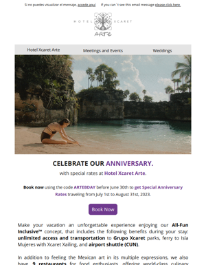 We're Celebrating Our Anniversary With Special Rates