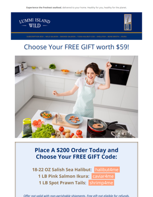 Choose Your $59 FREE Gift!