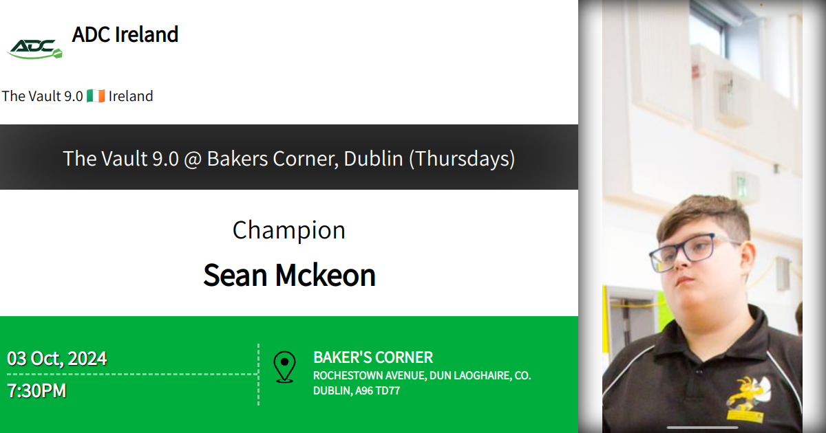 The Vault 9.0 Bakers Corner, Dublin (Thursdays)