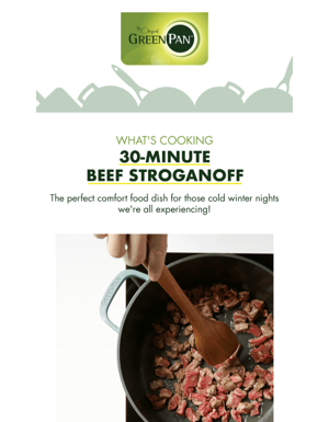 30 Minute Meal - Delicious Beef Stroganoff With GreenPan 🥘