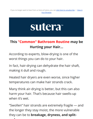 "common" Morning Routine Damages Your Hair (avoid This)