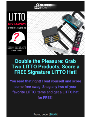 Purchase Any 2 LITTO Products For FREE Swag