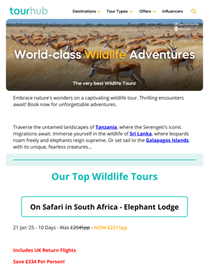 Wildlife Adventures 🐢 | Elephant Lodges, Shark Safaris & Galapagos Penguins