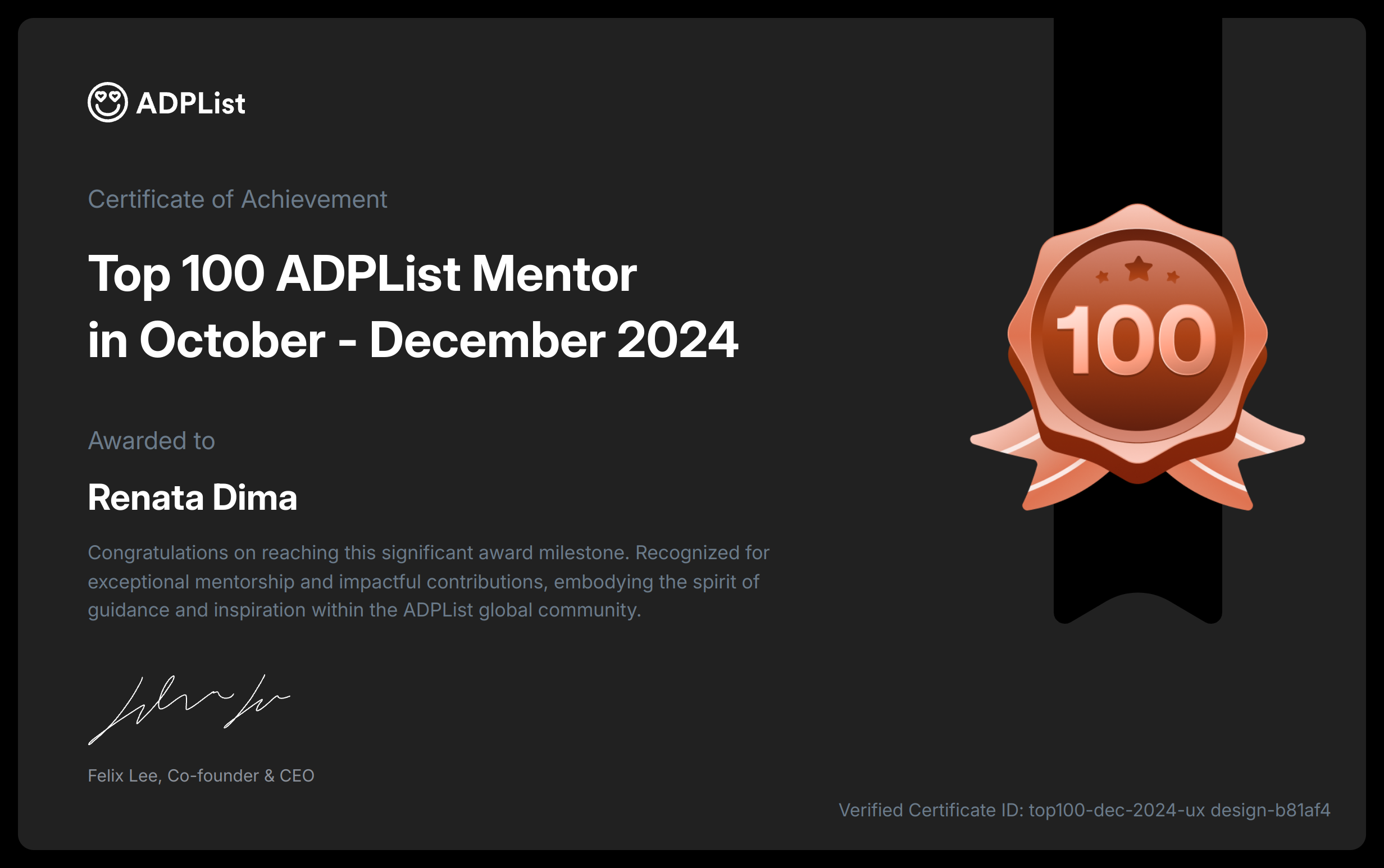 image of certificate