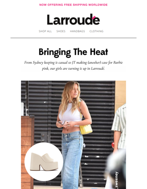 Hot August Days Mean Hot Girls In Larroudé 🔥