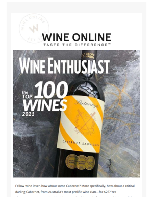 TOP 100 Cabernet Sauvignon | Sub $25