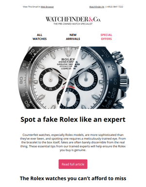 How To Spot A Fake Rolex