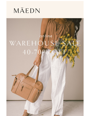 The Online Warehouse Sale Is TOMORROW! 🤭