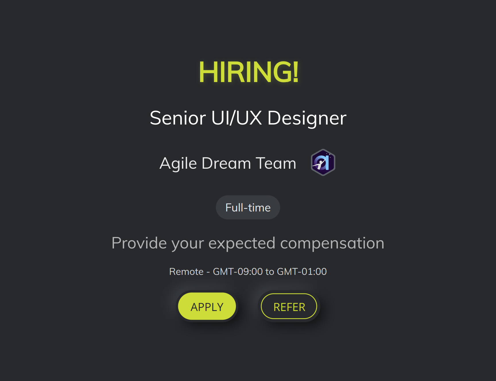 Senior UI/UX Designer at Agile Dream Team | Torre