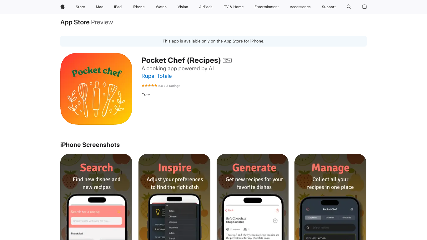 Pocket Chef Recipes Review