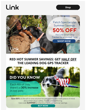 SAVE 50% TODAY ON THE LEADING DOG GPS TRACKER🐕➡️