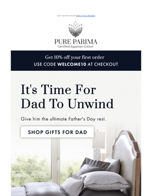 Give Dad The Gift Of Comfy Sheets + 10% Off!