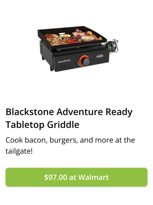 Blackstone Adventure Ready Tabletop Griddler