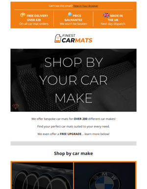 SHOP BY YOUR CAR MAKE