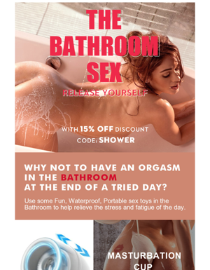 BATHROOM SEX🛁Release Yourself With Our Newest Collections!