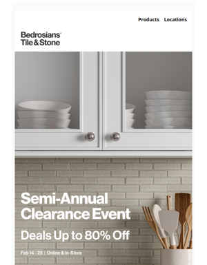 ⌛ Ends Today! Semi-Annual Clearance Event