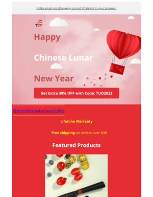 Chinese Lunar New Year Sale