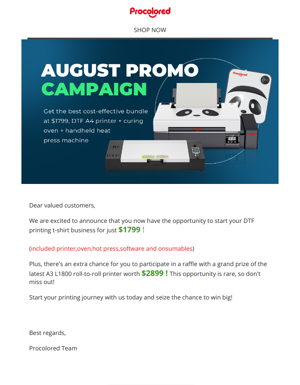 Procolored August Promotion Is Now Live!