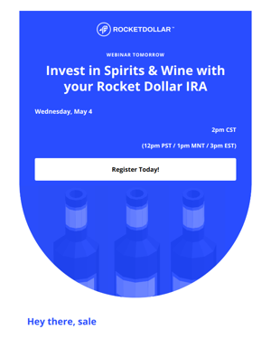 [Webinar Tomorrow] Learn About Adding Wine & Spirits To Your Retirement Portfolio.
